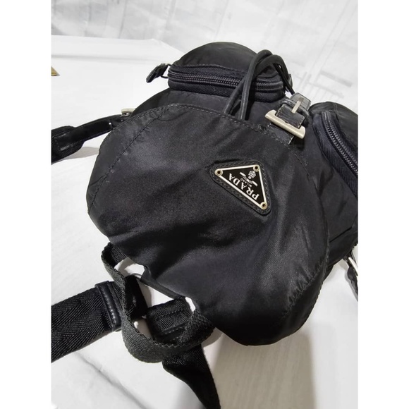PRADA - Authentic Vintage Tessuto Nylon Black Backpack ❤️ Popular 90’s style bag - Picture 5 of 11